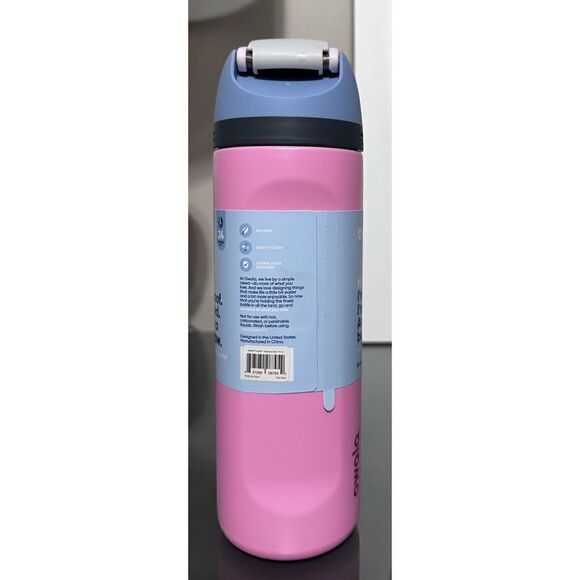 Owala FreeSip 24oz Stainless Steel Water Bottle, PINK SKIES - Picture 4 of 5